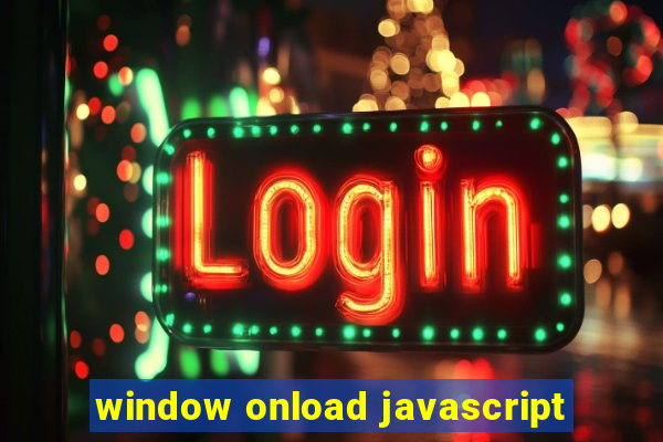 window onload javascript